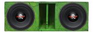 Caixa duto régua 2 alto falantes hard power 12 hp 750 woofer cores