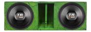 Caixa duto régua 2 alto falantes triton 12 tr 620 woofer cores