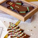 Caixa e Berço - Natal - Biscoito & Árvore Kraft - Crystal - 5 UN - Rizzo