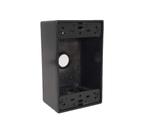 Caixa elétrica à prova de intempéries Sealproof 1 posto 3 furos bronze Caixa elétrica à prova de intempéries Sealproof 1 posto 3 furos bronze