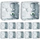 Caixa elétrica Copkim 4x4 cm 12 peças de aço galvanizado