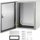 Caixa Elétrica em Aço VEVOR NEMA 4X IP66 40x30x20cm com placa Caixa Elétrica em Aço VEVOR NEMA 4X IP66 40x30x20cm com placa