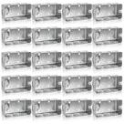 Caixa elétrica Fasmov 10 x 5 x 5 cm, pacote com 20 unidades, aço galvanizado
