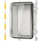 Caixa elétrica QILIPSU UL94-V0 PC/ABS 35x25x15cm IP66