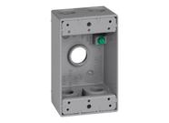 Caixa Elétrica Sigma Electric 14251-5 Cinza 1-Gang 5 Furos 1,3 cm