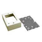 Caixa elétrica Wiremold B-3 Metal Raceway com 3,5 cm de profundidade