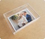 Caixa em Acrílico Personalizável para Fotos 10x15 cm - Interno 16x11x4 cm