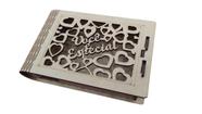 Caixa em Formato de Livro com Tampa Dobrável MDF 17x10