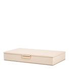 CAIXA EM MDF COM REVESTIMENTO EM PU OFF WHITE MART 27cm CAIXA EM MDF COM REVESTIMENTO EM PU OFF WHITE MART 27cm
