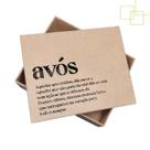 Caixa em MDF Decorada Presente Avós 23X19X8 Embalagem Para Duas Canecas