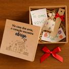 Caixa em MDF Decorada Presente Avós Mensagem Vovô 15x15x5