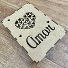 Caixa em MDF para Presentes e Doces - Amor Caixa em MDF para Presentes e Doces - Amor