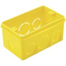 Caixa Embutir 4x2 Retangular Plástica Amarela Emb. c/ 25 un. - Tramontina Caixa Embutir 4x2 Retangular Plástica Amarela Emb. c/ 25 un. - Tramontina