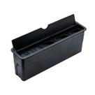 Caixa Embutir Para Mesa Móveis Com 03 Tomada 10/20a New Slim Preta Com Fundo Protetor de Cabos