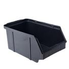 CAIXA EMPILHÁVEL 10,7x9x18,5CM Nº4 PRETA CAIXINHA PLÁSTICA