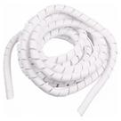 Caixa Espiraduto Organizador Fios Cabo 6mm 1/4 Branco Elesys