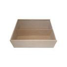Caixa Estojo Retangular Tampa Acrilíca para Vinho com 1 Divisória 32x25x10 Mdf Madeira