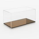 Caixa expositora em acrílico transparente para miniatura e objetos na horizontal