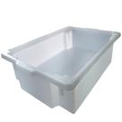 CAIXA FECHADA 45L BRANCA 43,8x19,3x66,5CM COM FURO MS36CF