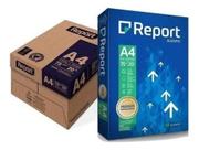 Caixa Fechada de Papel Sulfite A4 Branco 75g Report Premiun com 10 Resmas De 500 Folhas (Total 5.000 Folhas)