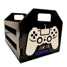 Caixa Gamer Porta Jogos MDF 20x14x14 cm Corte a Laser