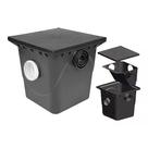 Caixa gordura com cesto grande standard 42lt preta metasul Caixa gordura com cesto grande standard 42lt preta metasul