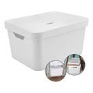 Caixa Grande 32l Ou Cube Organizadora Empilhável Branco