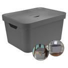 Caixa Grande 32l Ou Cube Organizadora Empilhável Chumbo Caixa Grande 32l Ou Cube Organizadora Empilhável Chumbo
