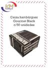 Caixa hambúrguer gourmet black c/50 unid. - embalagem delivery (16065) Caixa hambúrguer gourmet black c/50 unid. - embalagem delivery (16065)