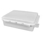 Caixa Hermética Plástica Média Multiuso Branca 25 cm x 21 cm x 8 cm