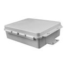 Caixa Hermética Plástica Média Multiuso Cinza 25 cm x 20 cm x 8 cm