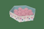 Caixa hexa c/ berço p/ 12 doces amor em cores pct c/ 10 un. Caixa hexa c/ berço p/ 12 doces amor em cores pct c/ 10 un.