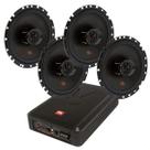 Caixa JBL Ativa Amplificada SW8A-MS 200w + 4 Alto Falantes 6 JBL Flex4 6TRFX55 220 Watts Rms
