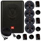 Caixa JBL Ativa Amplificada SW8A-MS 200w + Par de Kit 2 Vias JBL 62VMS80 160W + Cabo Rca