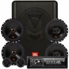 Caixa Jbl Sw8a-ms + 02 Alto Falantes 6 + Kit 2 Vias + Rádio