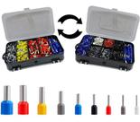Caixa Kit Terminal Tubular Ilhós 0,5Mm A 16Mm Estojo 700Pçs