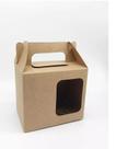 Caixa Kraft para caneca com janela quadrada - 10 unidades