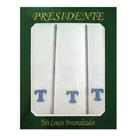 Caixa Lenço Masculino Iniciais Bordadas - Letra T