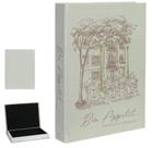 Caixa Livro Decorativa em MDF Bon Appetit Off White