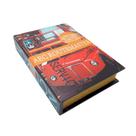 Caixa livro decorativo em madeira london p 21x30 cm lucatti
