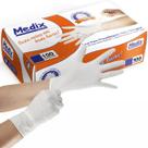Caixa Luvas Látex Medix M, Com Pó, Não Estéril, 100 Unidades Para Proteção