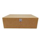 Caixa mdf cru 30x20x10cm com fecho para decorar