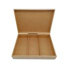 Caixa Mdf Cru 35x25x8 Sem Fecho Com 3 Divisórias Para Decorar Presente