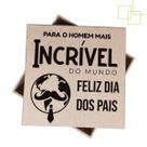 Caixa MDF Decorada Melhor Pai do Mundo em MDF Personalizável 15x15x5 Caixa MDF Decorada Melhor Pai do Mundo em MDF Personalizável 15x15x5