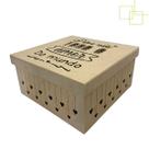 Caixa MDF Decorativa Presente Chuva de Corações Pra Nós Todo Amor do Mundo 20x20x8