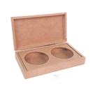 Caixa MDF Porta 2 Sabonetes c/ Dobradiça - 20x10cm