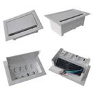 Caixa Mesa Pop4 Monobloco 4NBR20A/2Cat6/1Usb/1HDMI QTMOV BRANCO