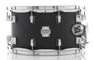 Caixa Michael Power Gate Stage Jet Black 14x8 com aros PowerHoop, acabamento preto fosco PGS1408
