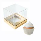 Caixa Mini Bolo G para Cupcake 8,5x8,5x8,5 cm - Vermelho - 10 Unidades - ASSK