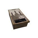 Caixa Mini Chandon Tampa de Sapato 1 Div Um Bom Vinho 22x16x8 Kit 3un Mdf Pintado Adesivado